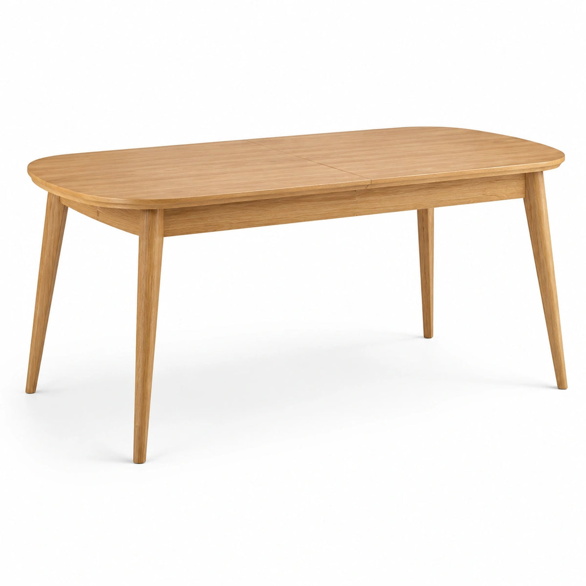 Mesa de comedor rectangular de madera de roble